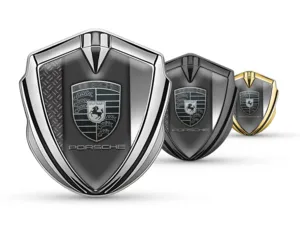 Porsche Badge Auto Custom Stile Pro Inox